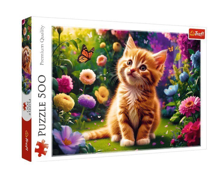 Trefl Puzzle 500 elementów Uroczy kotek
