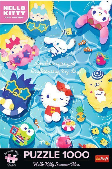 Trefl Puzzle 1000 elementów Hello Kitty letni relaks