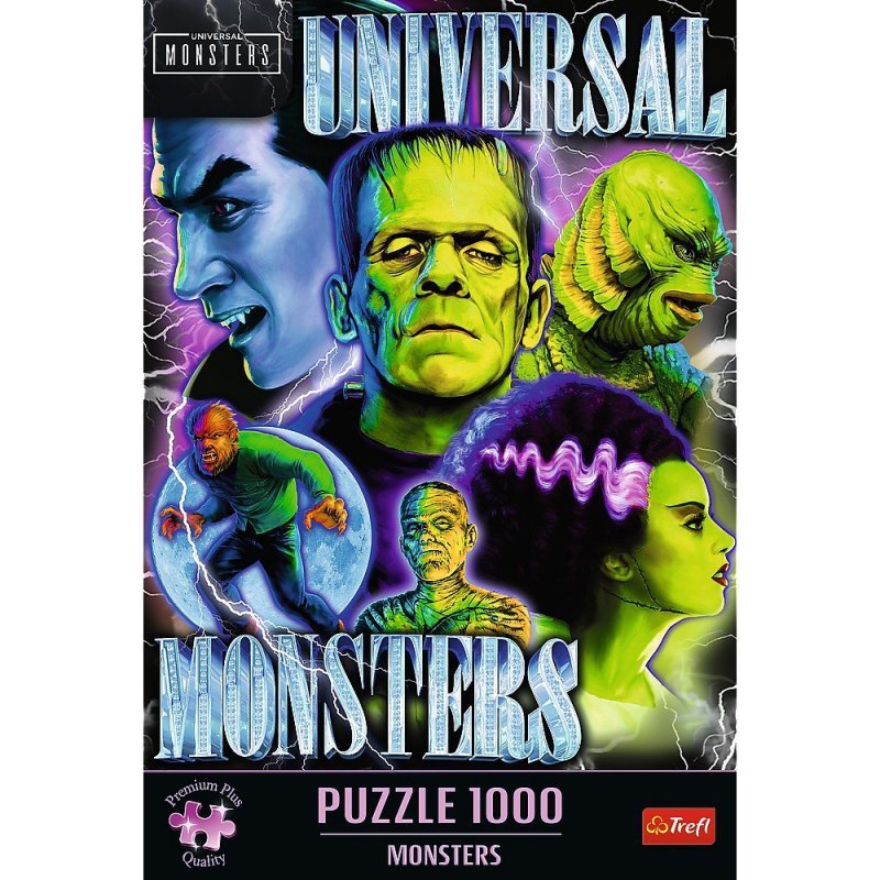 Trefl Puzzle 1000 elementów Potwory klasyczne horrory