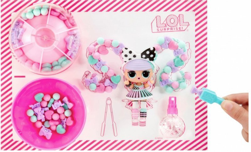 MGA Lalka L.O.L. Surprise Hair Beads Tots Display 12 sztuk