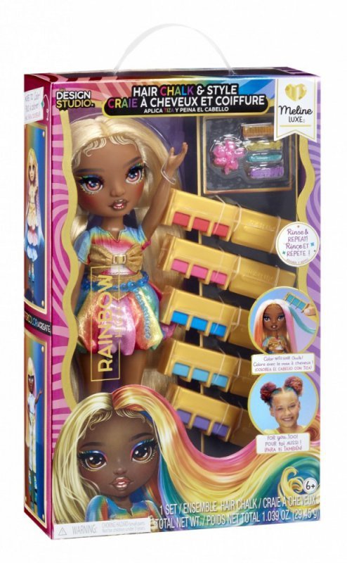 MGA Lalka Rainbow High Hair Chalk Style Meline