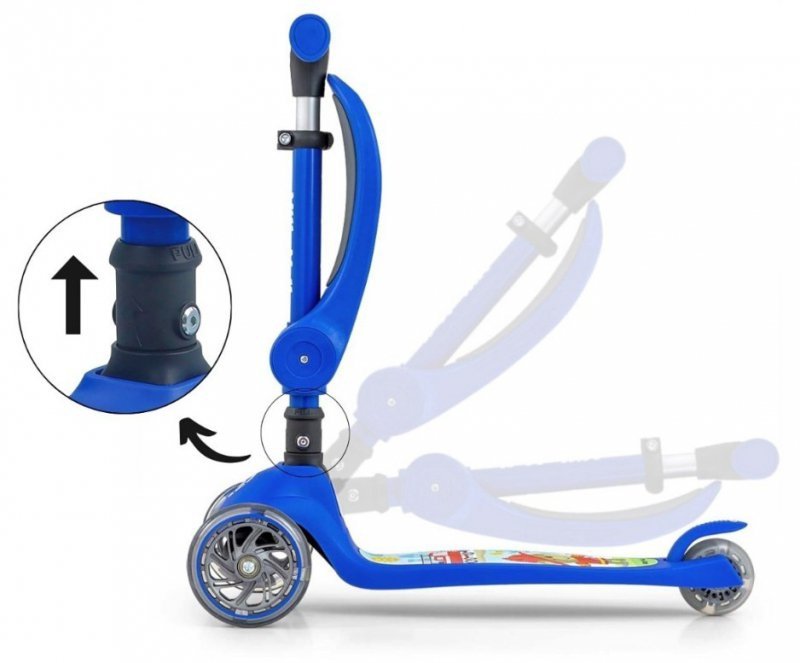 Milly Mally Hulajnoga Scooter Fuzzy Blue