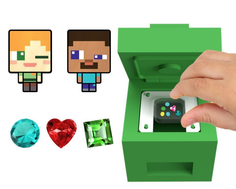 Epee Naklejkomat 3D Minecraft