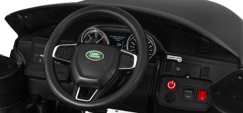 Land Rover Discovery dla dzieci Czarny SUV + Pilot
