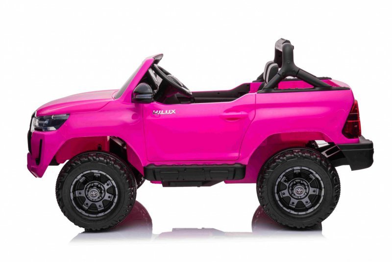 Toyota Hilux na akumulator dla dzieci, Różowy Pickup + Napęd 4x4 + Pilot