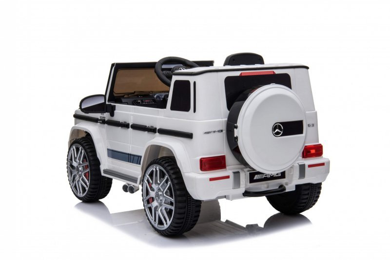 Mercedes AMG G63 dla dzieci Biały + Pilot