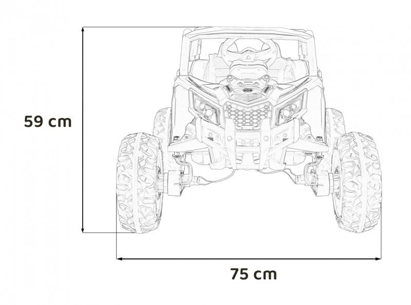 Pojazd Buggy ATV Defend 4x4 Niebieski