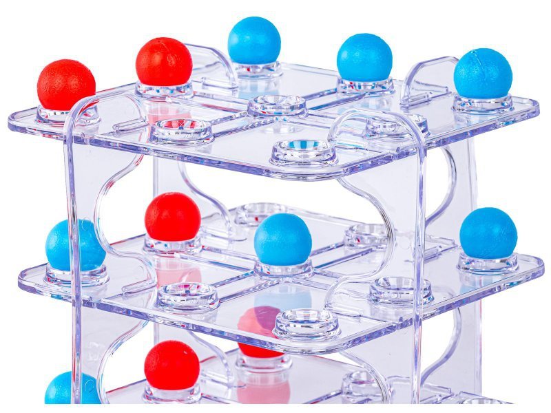 Gra logiczna TIC TAC TOE Układanka Łamigłówka, Kółko Krzyżyk 3D, 3 w Rzędzie