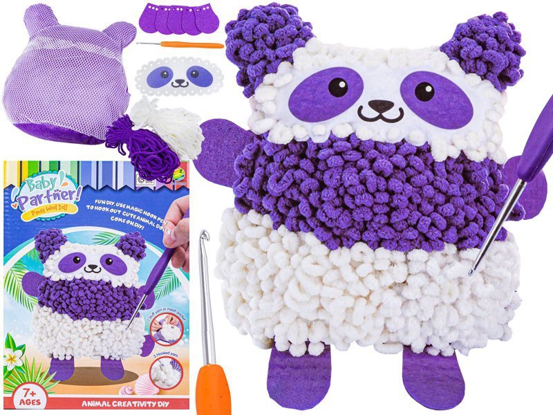 Kreatywny Zestaw Wyszywanka, Maskotka, Pluszak Do Szycia, Poduszka Do Ozdobienia DIY PANDA