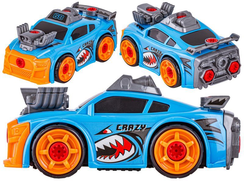 Sportowy Samochód do rozkręcania i skręcania 2w1 TUNING + Wkrętarka