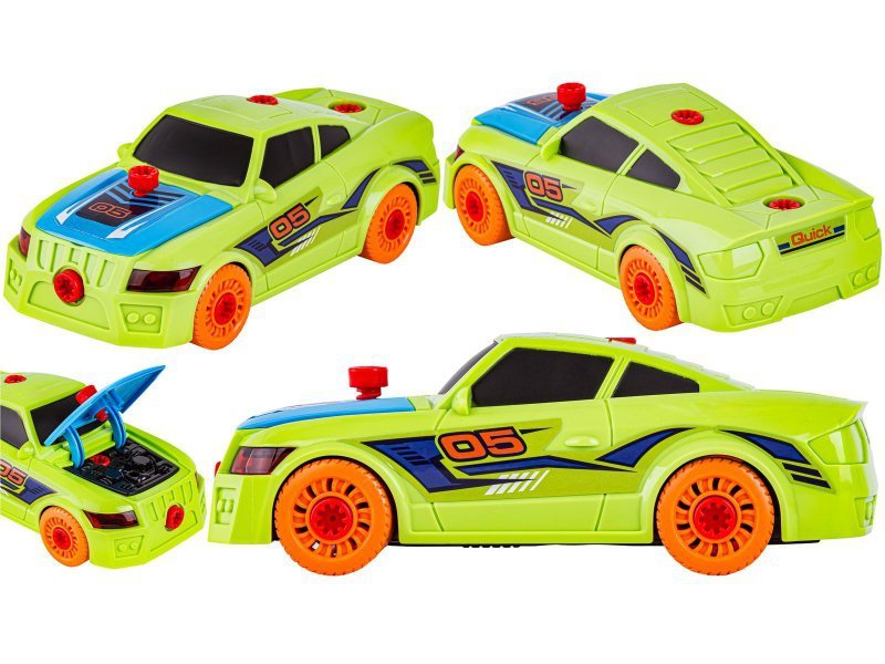Sportowy Samochód Auto do rozkręcania i skręcania 2w1 TUNING + Wkrętarka