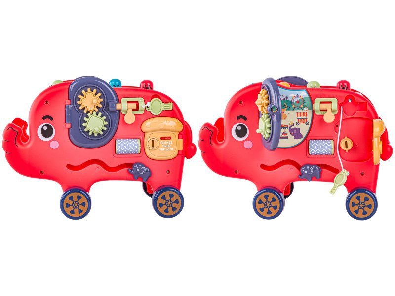 Edukacyjny, Interaktywny Zabawny Słonik, Funny Cartoon Elephant, Wesoły Słoń
