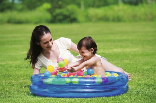 Bestway 51085 BASEN Z PIŁECZKAMI HAPPY TIME 91cmxH20cmX50balls (51068, Bestway)
