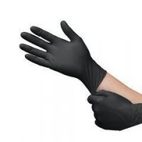 Rękawiczki Nitrylowe czarne S 100szt 