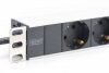 Digitus Listwa zasilająca PDU 19 RACK 8xSchuko, 2m 1xSchuko, 16A, aluminiowa