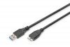 Digitus Kabel połączeniowy USB 3.1 Gen.1 SuperSpeed 5Gbps Typ USB A/microUSB B M/M 1,8m Czarny