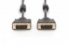 Digitus Kabel połączeniowy DVI-D DualLink WQXGA 30Hz Typ DVI-D (24+1)/DVI-D (24+1) M/M 3m Czarny