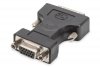 Digitus Adapter DVI-I DualLink 1080p 60Hz FHD Typ DVI-I (24+5)/DSUB15 (VGA) M/Ż Czarny
