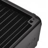 Thermaltake Pacific RL120 (120mm, 5x G 1/4, aluminium) radiator - Black