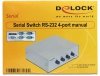 Delock Przełącznik na 4 urządzenia RS232