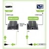 Techly Extender HDMI po skrętce Cat.5e/6/6a/7 do 60m, z odbiornikiem  IR, czarny