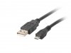 Lanberg Kabel USB 2.0 micro AM-MBM5P 0.3M czarny