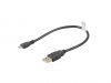 Lanberg Kabel USB 2.0 micro AM-MBM5P 0.3M czarny