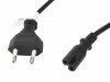 Lanberg Kabel zasilający EURO (radiowy) CEE 7/16 - IEC 320 C7 1.8M VDE   czarny