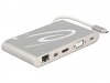 Delock Replikator portów USB-C -> HDMI, 3x USB 3.0, Mic., Audio, LAN + zasilanie