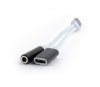 Gembird Kabel audio mini Jack żeński/3.5mm/USB/CM/biały