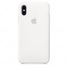 Apple Etui silikonowe iPhone XS - białe