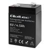 Qoltec Akumulator AGM | 6V | 4.5Ah | max.1.35A