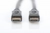 Digitus Kabel połączeniowy DisplayPort z zatrzaskami 4K 60Hz UHD Typ DP/DP M/M 15m Czarny