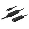 LogiLink Aktywny repeater USB 2.0 A żeński do USB-C męski dł. 15m