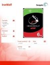 Seagate Dysk IronWolf 6TB 3,5 cala 256MB ST6000VN001