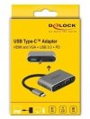 Delock Replikator portów USB-C -> HDMI, VGA, USB 3.0, PD 2.0, USB-C     mikro