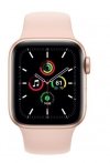 Apple Zegarek SE GPS, 40mm koperta z aluminium w kolorze złotym z paskiem sportowym w kolorze piaskowego różu - Regular