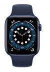 Apple Zegarek Series 6 GPS + Cellular, 40mm koperta z aluminium w kolorze niebieskim z paskiem sportowym w kolorze głębokiego gr