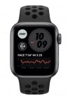 Apple Zegarek Nike SE GPS + Cellular, 44mm koperta z aluminium w kolorze gwiezdnej szarości z paskiem sportowym antracyt/czarny 