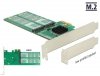 Delock Karta PCI Express 4 x wewnętrzna M.2 Key B Konstrukcja niskoprofilowa