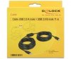 Delock Kabel USB-A(M)-USB-B(M) 2.0 11m czarny