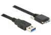 Delock Kabel USB MICRO(M) ze śrubami - USB-A