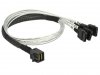 Delock Kabel SAS Mini HD SFF-8643(M) - 4xSATA7 PIN(F) 0.5m