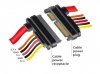 Delock Przedłużacz SATA 22 PIN M/F 20 cm 3.3V+5V+12V