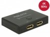 Delock Switch Video 2x Displayport 1.2 dwukierunkowy