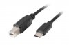 Lanberg Kabel USB-C(M)-USB-B(M) 3.0m czarny