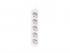 Lanberg Listwa przedłużacz 3m 5X230v b  PS0-05F-0300-W