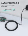 AUKEY CB-CC1 OEM nylonowy kabel Quick Charge USB C - USB C | 1m | 5 Gbps | 3A | 60W PD | 20V