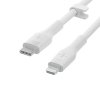 Belkin Kabel BoostCharge USB-C do Lightning silikonowy 1m, biały
