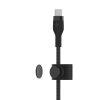 Belkin Kabel BoostCharge USB-C/USB-C silikonowy w oplocie 1m, czarny